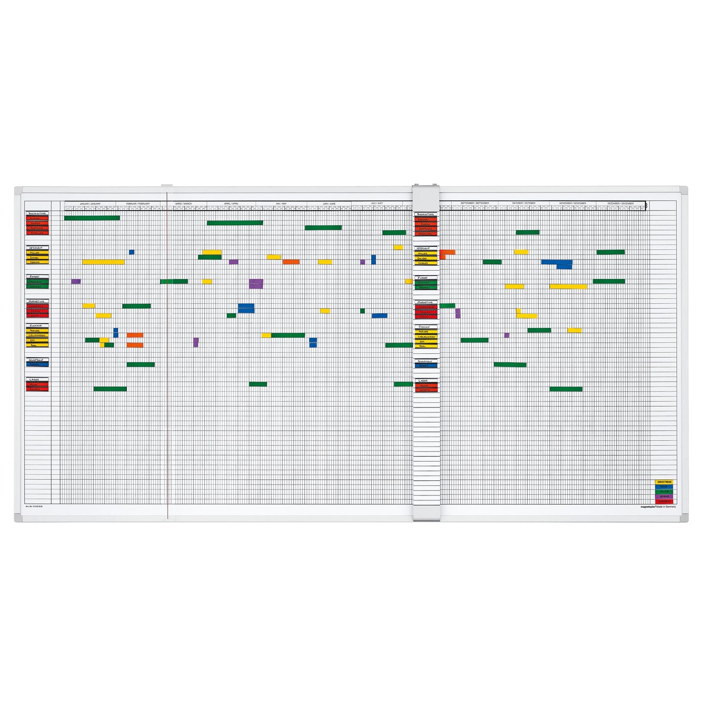 magnetoplan® Urlaubsübersicht undatiert 200 x 60 cm (B x H)
