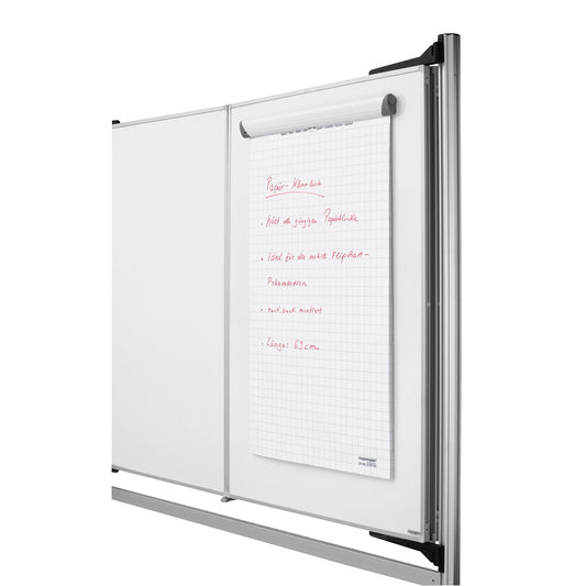 magnetoplan® Flipchartblockhalter Whiteboard 70 x 6 cm (B x H) weiß/grau