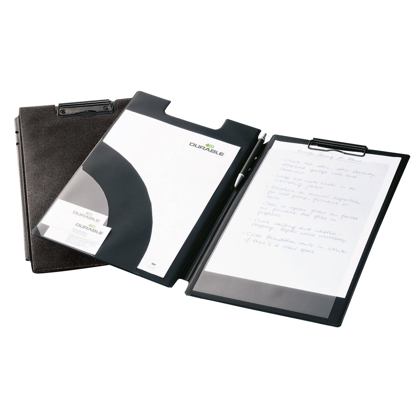 DURABLE Klemmbrettmappe 24 x 31 cm (B x H) Kunststoff schwarz