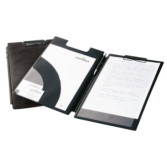 DURABLE Klemmbrettmappe 24 x 31 cm (B x H) Kunststoff schwarz