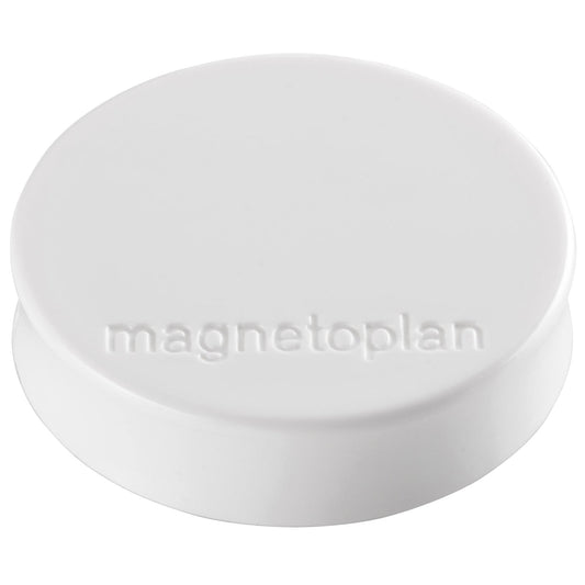 magnetoplan® Magnet Ergo Medium 30 x 8 mm (Ø x H) 30mm 0,7kg Kunststoff/Ferrit weiß 10 St./Pack.