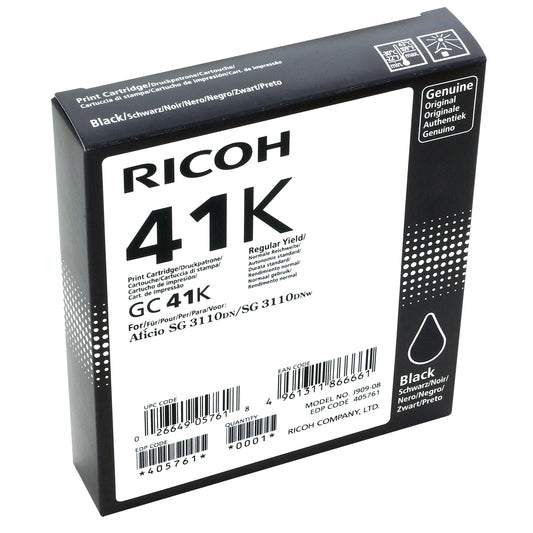 Ricoh Gelpatrone GC-41 K ca. 2.500 Seiten schwarz