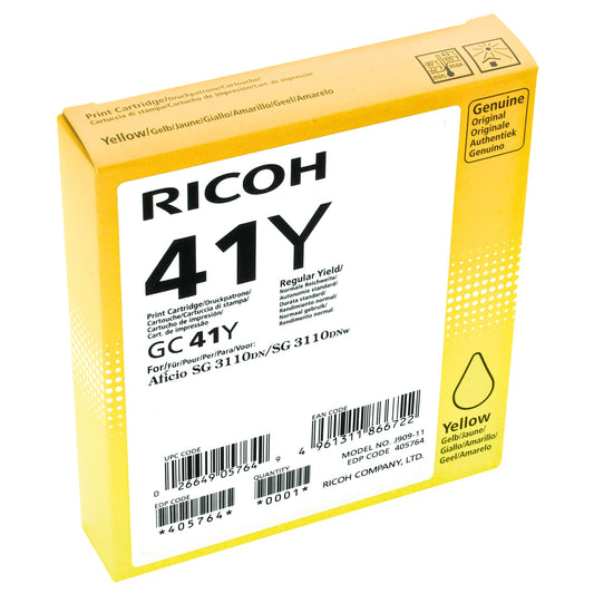 Ricoh Gelpatrone GC-41 Y ca. 2.200 Seiten gelb