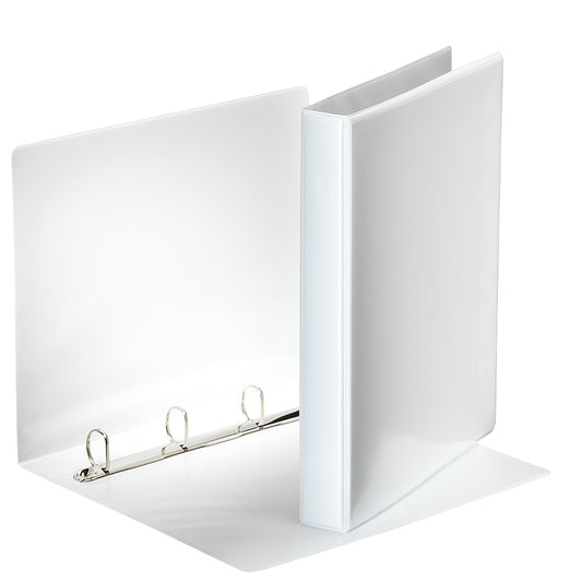 Esselte Präsentationsringbuch 44mm DIN A4 4 Ringe, D-Mechanik Graupappe weiß