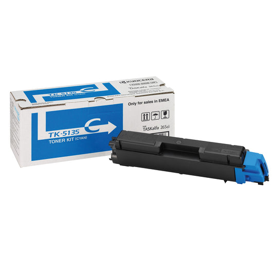 KYOCERA Toner Originalzubehör TK-5135C ca. 5.000 Seiten cyan