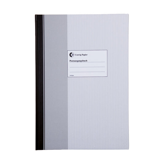 König & Ebhardt Postausgangsbuch DIN A4 70g/m² Pappe schwarz/grau 96 Bl.