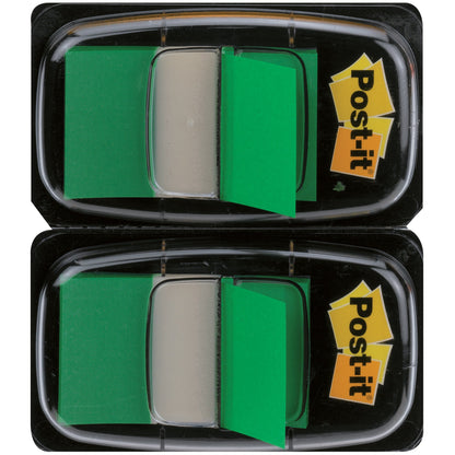 Post-it® Haftstreifen Index Standard 43,2 x 25,4 mm (B x H) grün 50 Bl./Block 2 Block/Pack.
