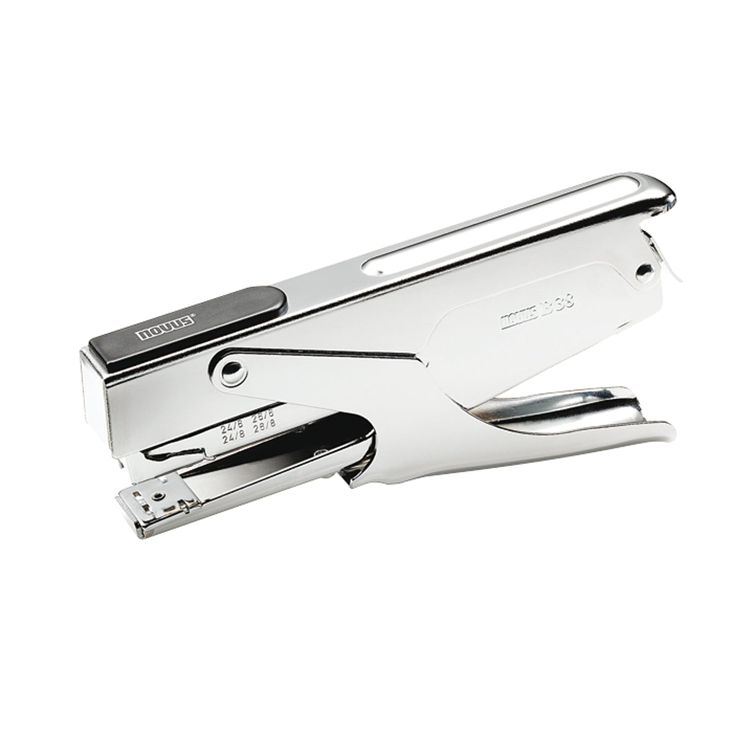 NOVUS Heftzange B38 24/6-8, 26/6-8 fest/lösbar 40 Bl. (80 g/m²) Metall chrom