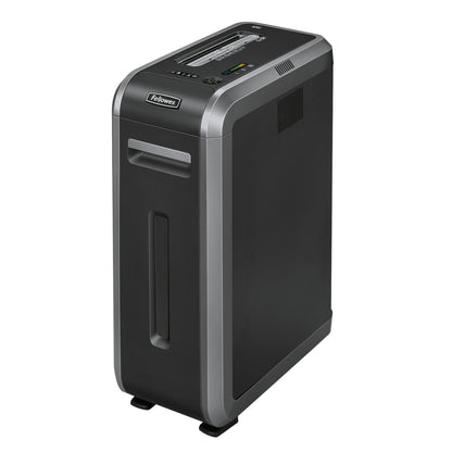Fellowes® Aktenvernichter Powershred® 125i P-2 Papier, Heftklammern, Büroklammern, Kreditkarten, CDs/DVDs Streifenschnitt 18 Bl. silber/schwarz