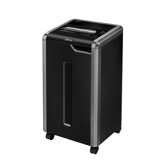 Fellowes® Aktenvernichter Powershred® 325Ci P-4 Papier, Heftklammern, Büroklammern, Kreditkarten, CDs/DVDs Partikelschnitt 24 Bl. silber/schwarz