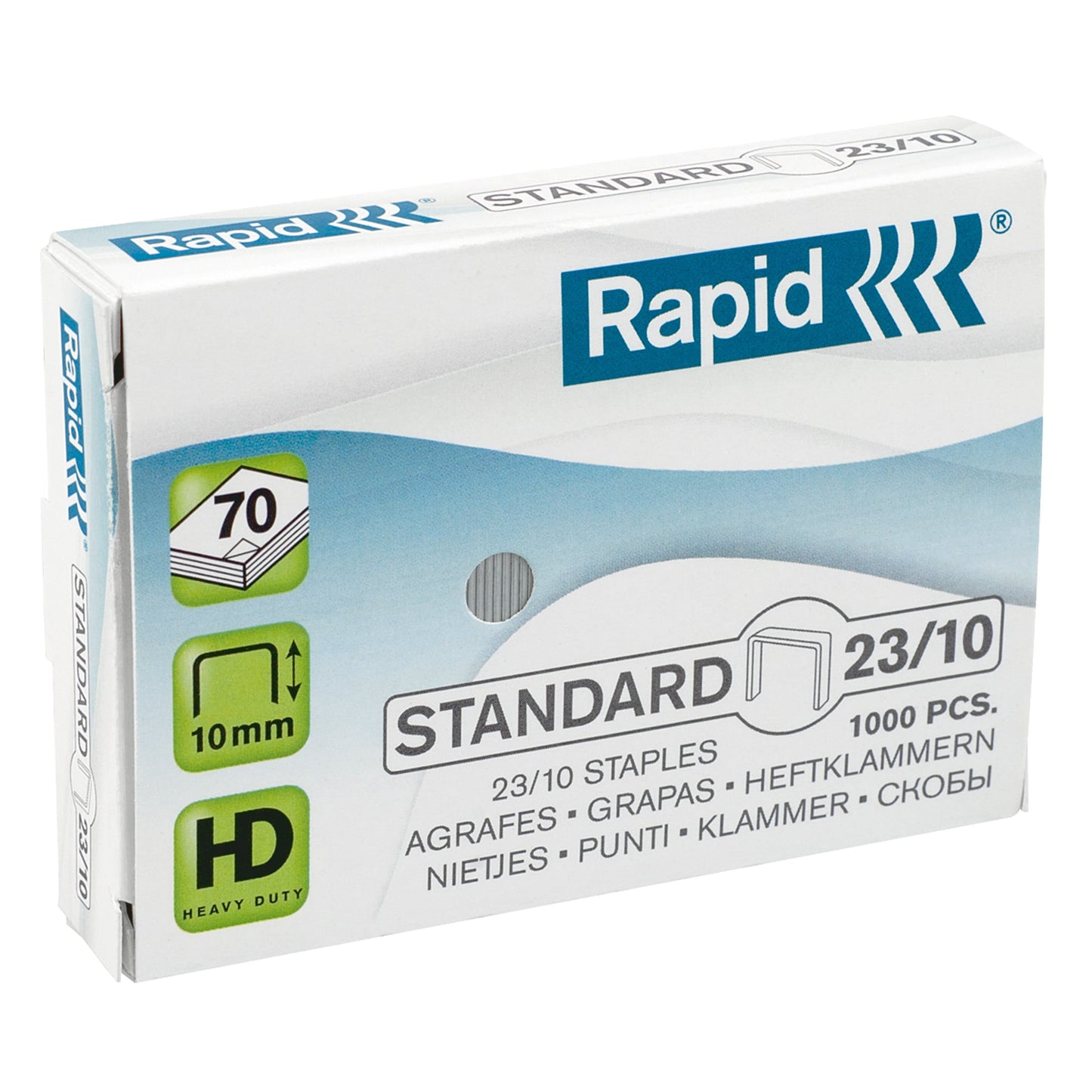 Rapid Heftklammer Standard 23/10 Rapid Blockheftgeräte HD70, HD110, HD210 1.000 St./Pack.
