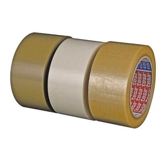 tesa® Packband tesapack® 4124 50 mm x 66 m (B x L) Naturkautschuk braun