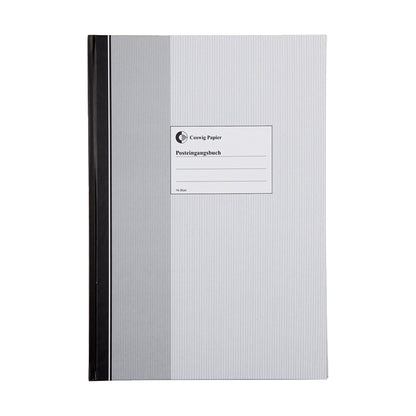 König & Ebhardt Posteingangsbuch DIN A4 70g/m² schwarz/grau 96 Bl.