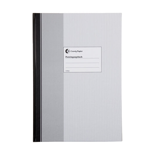 König & Ebhardt Posteingangsbuch DIN A4 70g/m² schwarz/grau 96 Bl.