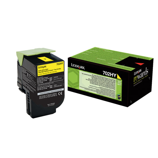 Lexmark Toner Originalzubehör 702HY ca. 3.000 Seiten gelb