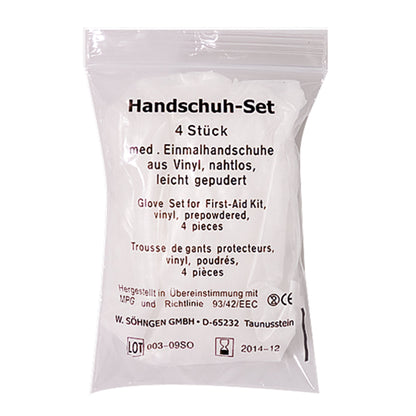 SÖHNGEN® Gummihandschuhe Vinyl weiß 4 St./Pack.