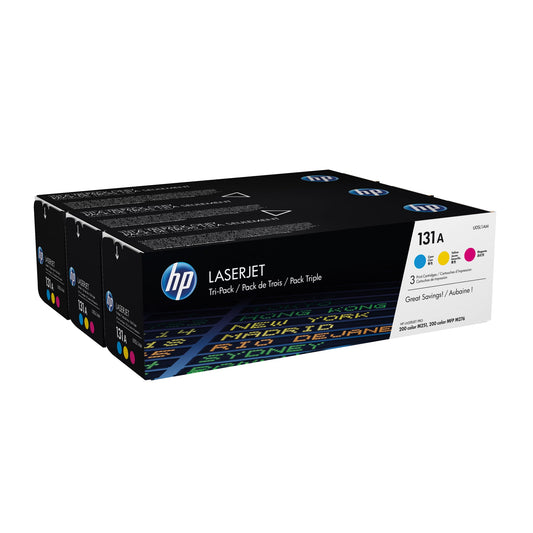 HP Toner Originalzubehör 131A ca. 3 x 1.800 Seiten cyan, magenta, gelb 3 St./Pack.