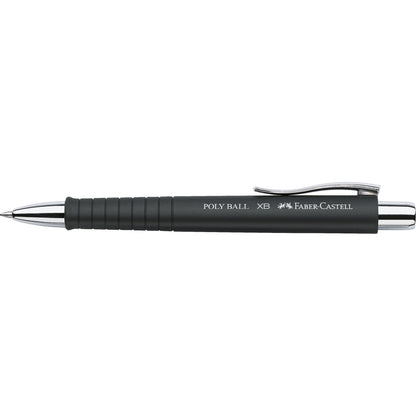 Faber-Castell Kugelschreiber Poly Ball 0,6mm XB blau Mine auswechselbar dokumentenecht Schaftfarbe: schwarz