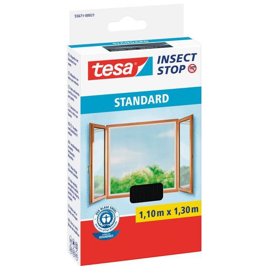 tesa® Fliegengitter 110 x 130 cm (B x H) UV-beständig anthrazit