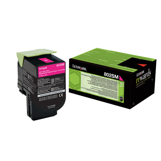 Lexmark Toner Originalzubehör 802SM ca. 2.000 Seiten magenta
