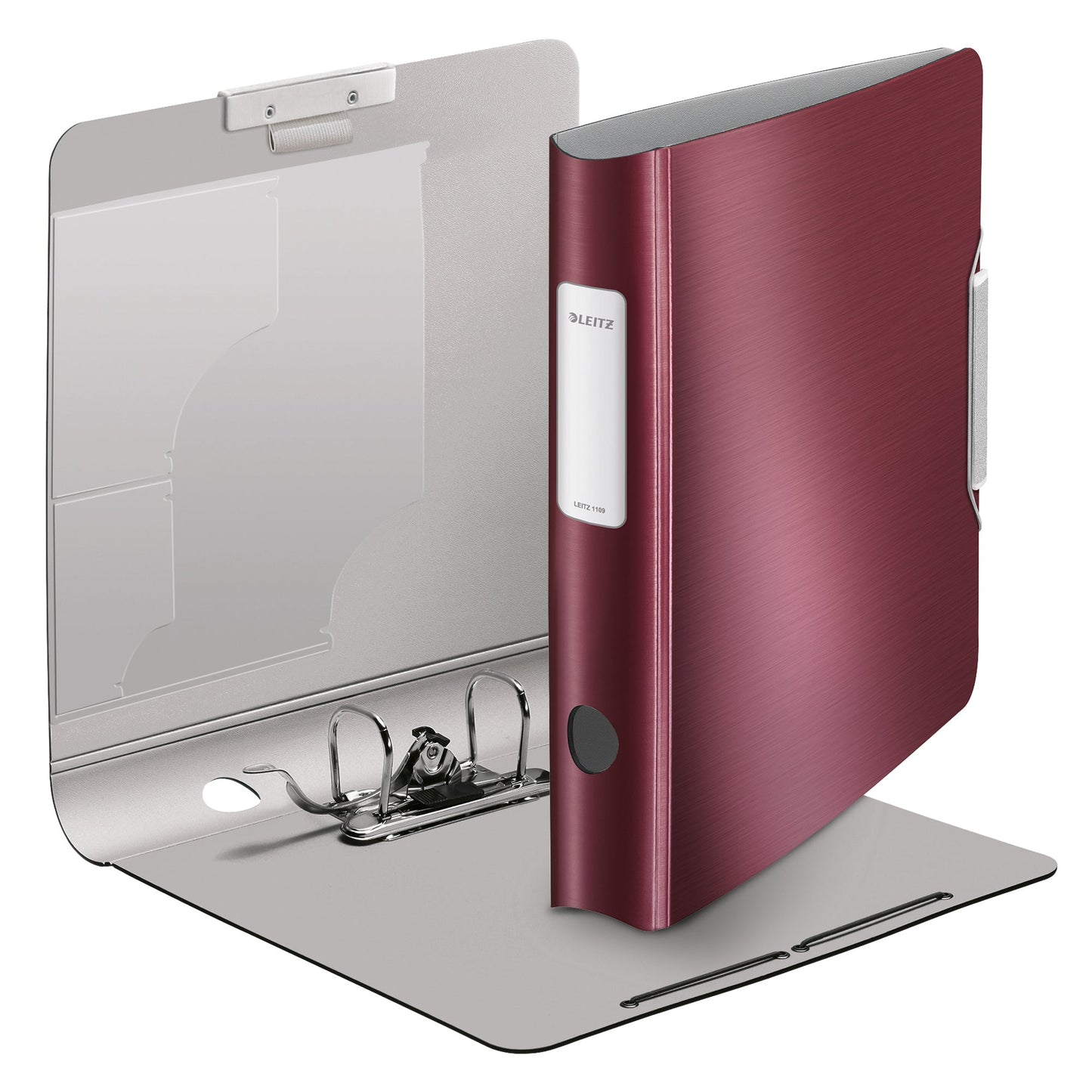 Leitz Ordner Active Style 65mm DIN A4 Rückenschild: geklebt ohne Schlitze Werkstoff: Polypropylen Material außen: Polyfoam Material innen: Polyfoam granat rot