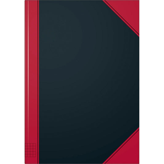 König & Ebhardt Kladde China DIN A4 kariert schwarz/rot 96 Bl.