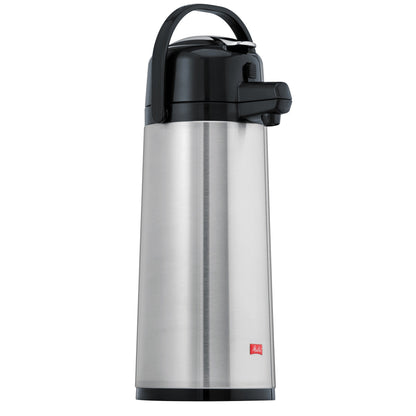 Melitta Pumpkanne 2,2l Edelstahl silber/schwarz