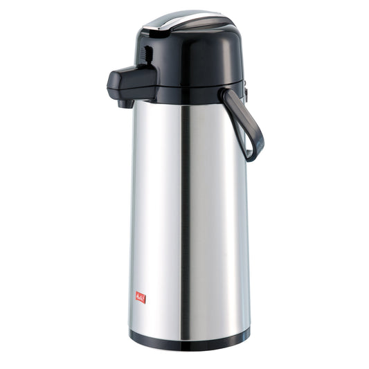 Melitta Pumpkanne 2,2l Edelstahl silber/schwarz