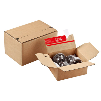 ColomPac® Versandkarton Innenmaße: 23 x 8 x 16 cm (B x H x T) Außenmaße: 23,5 x 9,3 x 17 cm (B x H x T) Kraftliner Wellpappe braun