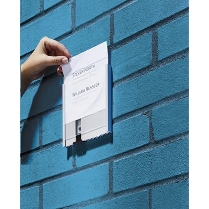 DURABLE Türschild INFO SIGN 149 x 52,5 mm (B x H) Aluminium/Acryl silber metallic