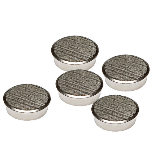 FRANKEN Kraftmagnet 25mm 13kg Chrom, gebürstet silber 5 St./Pack.