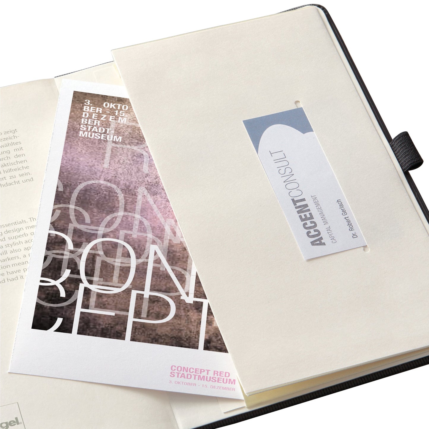 SIGEL Notizbuch Conceptum DIN A4+ liniert schwarz 97 Bl.