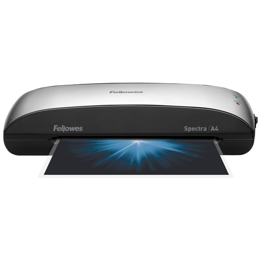 Fellowes® Laminiergerät Spectra Heißlaminierung 37 x 7,8 x 16,2 cm (B x H x T) DIN A4 schwarz/silber