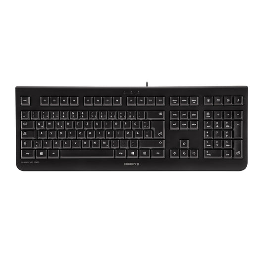CHERRY Tastatur KC 1000 Windows® USB-A schwarz