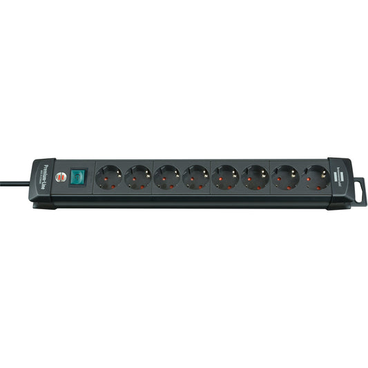 brennenstuhl® Steckdosenleiste Premium-Line 8 Steckdosen schwarz
