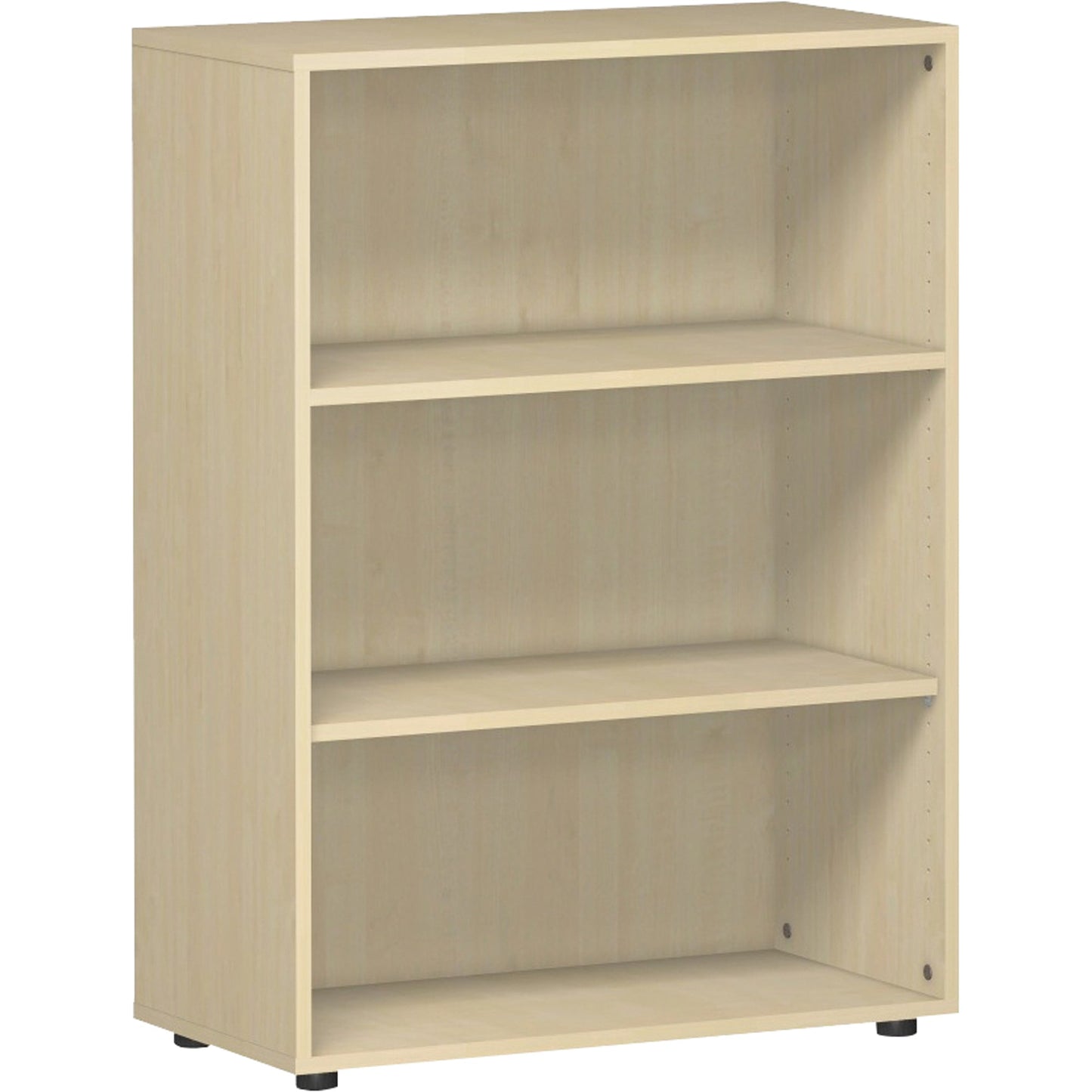 Geramöbel Regal Flex 800 x 1.104 x 400 mm (B x H x T) 2 Fachböden inkl. Stellfüße Dreischicht-Feinspan, melaminharzbeschichtet ahorn