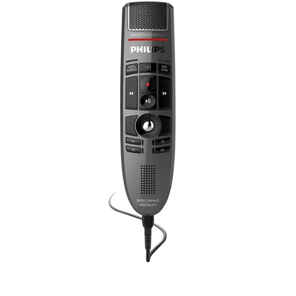 Philips Diktiermikrofon SpeechMike Premium LFH3500 45 x 175 x 32 mm (B x H x T) USB 2.0 Aufnahme: 200-12.000, Wiedergabe: 300-7.500 Hz inkl. USB-Kabel, Mikrofonhalter, Kurzanleitung Kunststoff, antimikrobiell