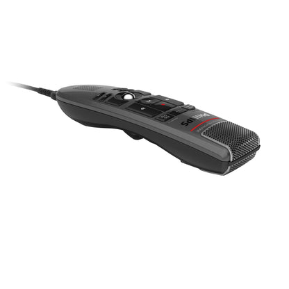 Philips Diktiermikrofon SpeechMike Premium LFH3500 45 x 175 x 32 mm (B x H x T) USB 2.0 Aufnahme: 200-12.000, Wiedergabe: 300-7.500 Hz inkl. USB-Kabel, Mikrofonhalter, Kurzanleitung Kunststoff, antimikrobiell