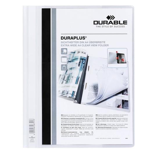 DURABLE Angebotshefter DURAPLUS® DIN A4, Überbreite PVC weiß