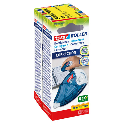 tesa® Korrekturroller 4,2 mm x 14 m (B x L) keine seitliche Anwendung 2 St./Pack.