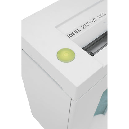 IDEAL Aktenvernichter 2265 P-2 Papier, Heftklammern, Büroklammern, Kreditkarten Streifenschnitt 13 Bl. cool grey