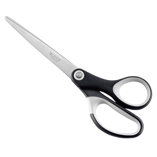 Leitz Universalschere Titanium 180mm Edelstahl, titanbeschichtet schwarz/weiß