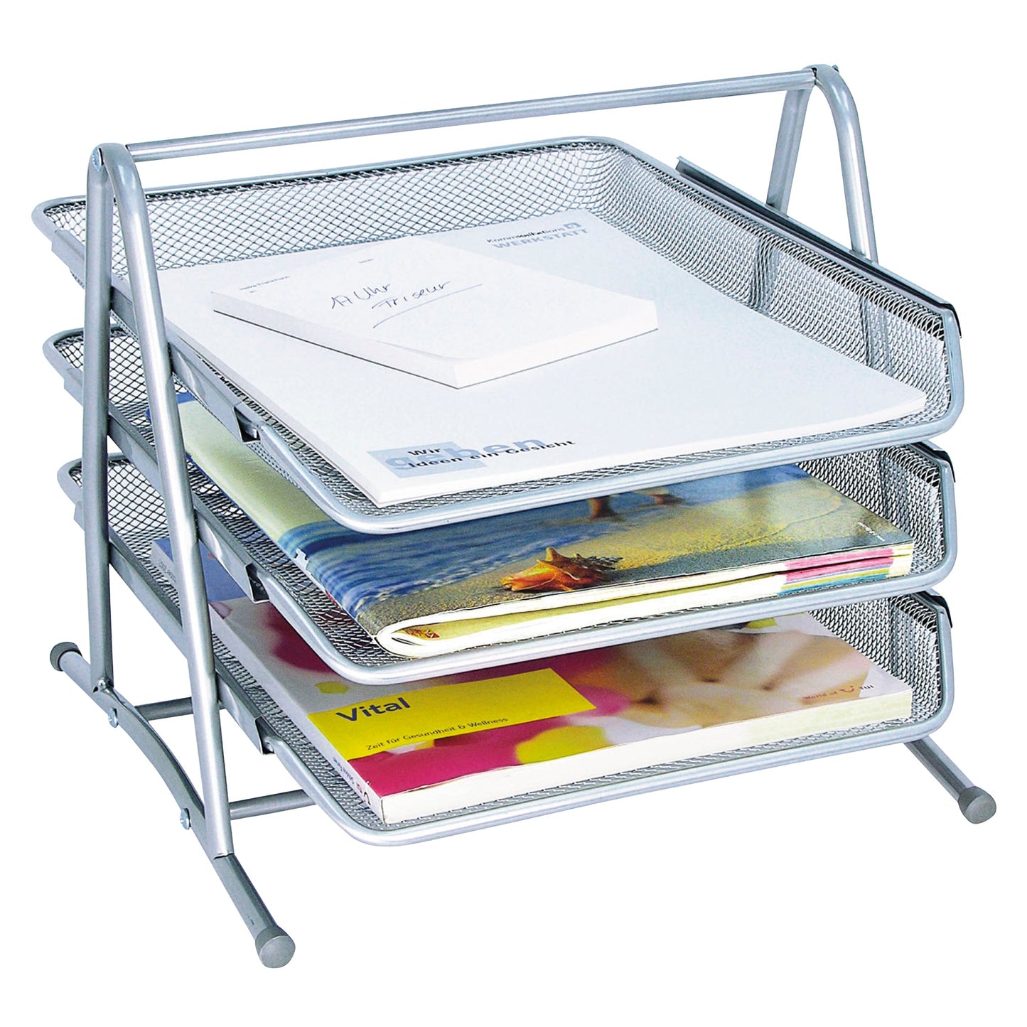 WEDO® Briefablage OFFICE DIN C4 Metall Farbe: silber
