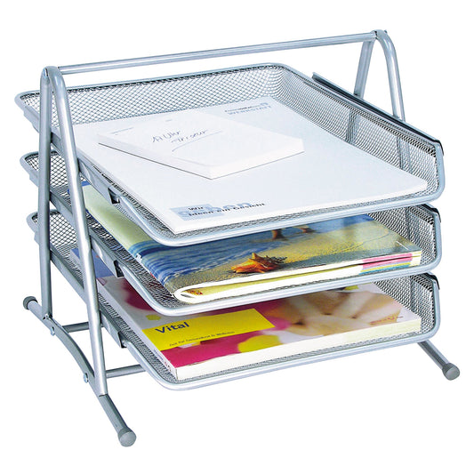 WEDO® Briefablage OFFICE DIN C4 Metall Farbe: silber