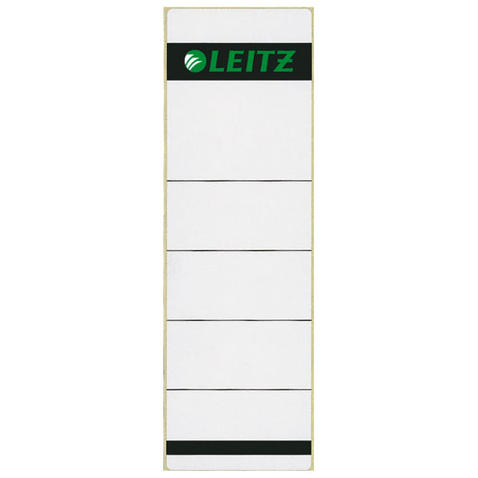 Leitz Ordnerrückenetikett breit/kurz 61,5 x 192 mm (B x H) selbstklebend ohne Griffloch grau 10 Etik./Pack.