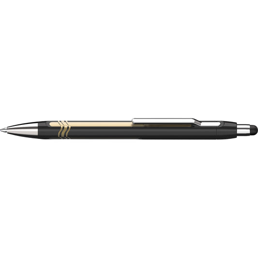 Schneider Kugelschreiber Epsilon Touch 0,7mm XB blau Mine auswechselbar dokumentenecht Schaftfarbe: schwarz/gold