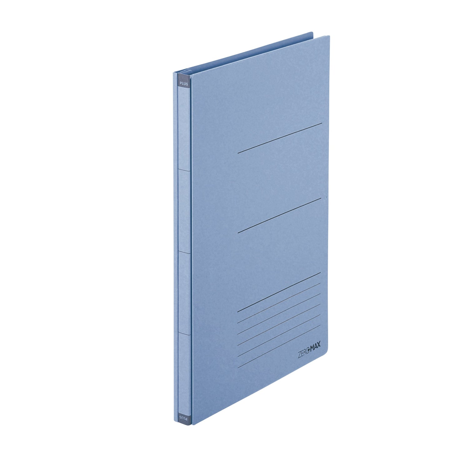PLUS Japan Ordner Zero Max 10-100mm DIN A4 ohne Schlitze Werkstoff: Papier, 95 % recycelt Material außen: 95 % Recyclingzellstoff Material innen: 95 % Recyclingzellstoff blau