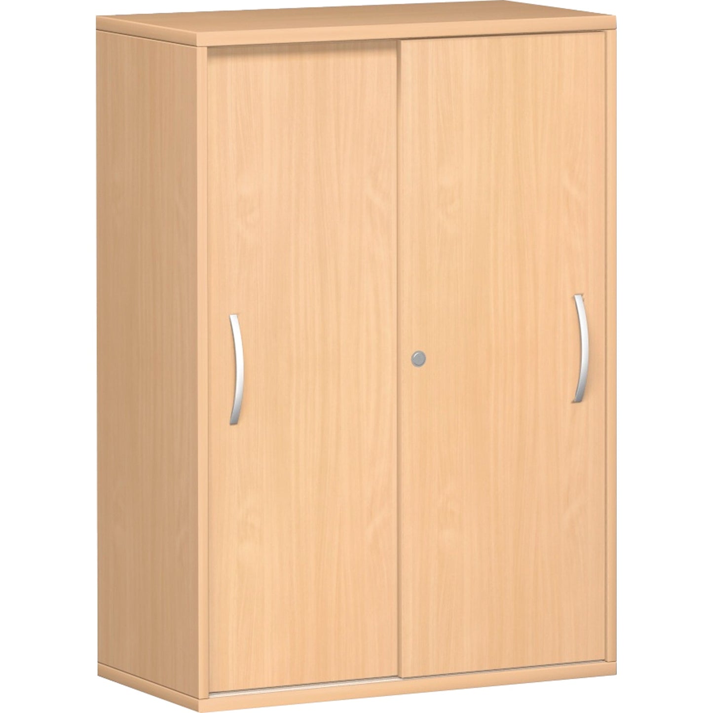 Geramöbel Schiebetürenschrank Flex 800 x 1.182 x 425 mm (B x H x T) 2 Fachböden buche