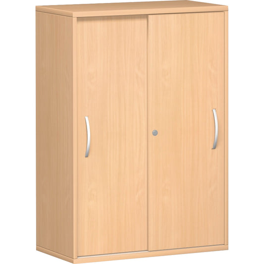 Geramöbel Schiebetürenschrank Flex 800 x 1.182 x 425 mm (B x H x T) 2 Fachböden buche