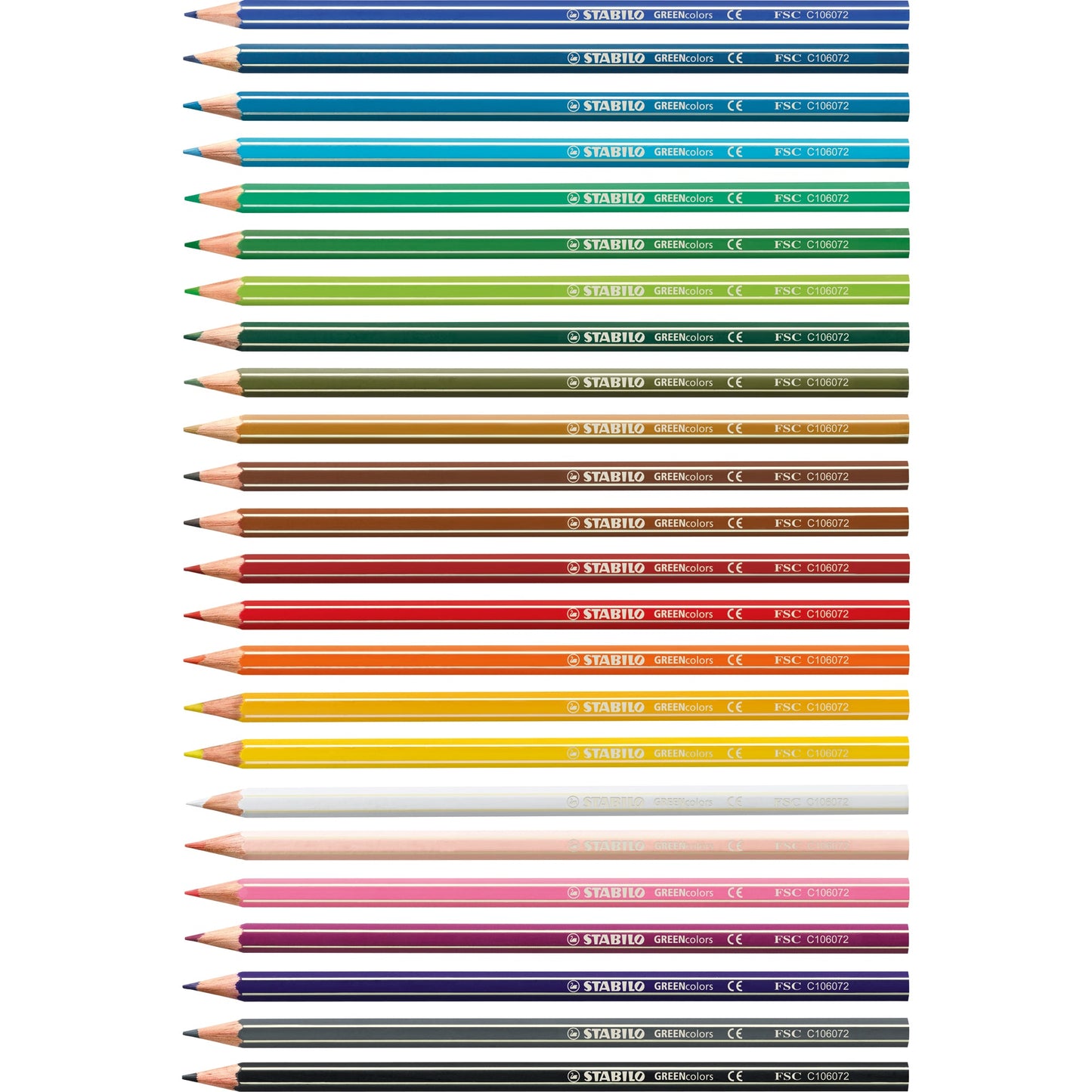 STABILO® Buntstift GREENcolors farbig sortiert 24 St./Pack.